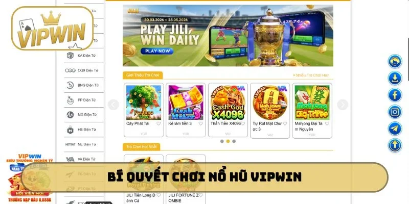 Bí quyết chơi nổ hũ VIPWIN